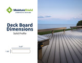 MoistureShield Vantage  1-in x 6-in x 16-ft Cape Cod Gray Grooved Composite Deck Board