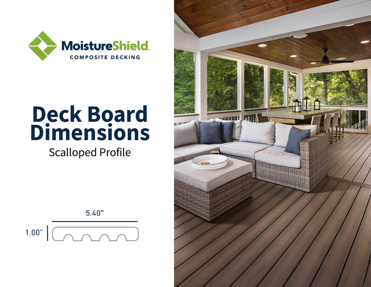 MoistureShield Elevate 1-in x 6-in Composite Deck Board