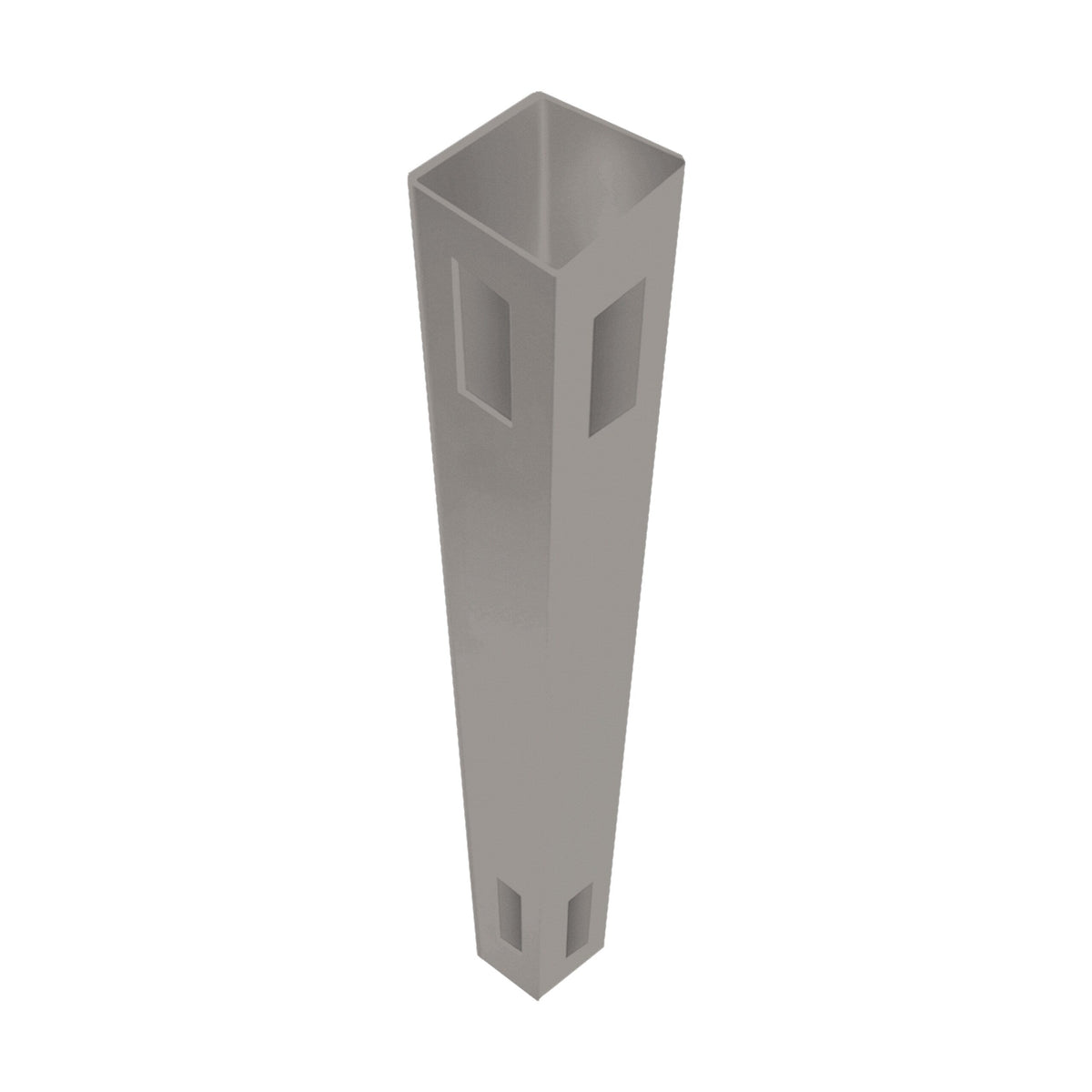 Freedom Newbeck/Barington 9-ft H x 5-in W Gray Vinyl Corner Fence Post (Assembled)