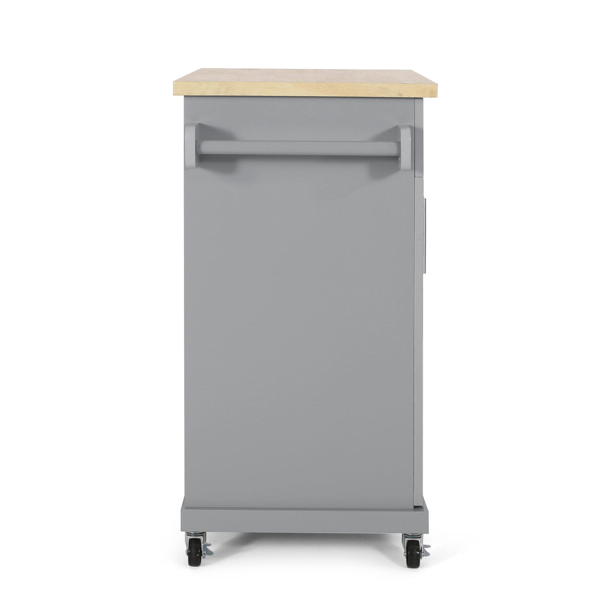 Best Selling Home Decor Gray Mdf Base with Mdf Top Rolling Kitchen Cart (18-in x 32-in x 34.5-in)