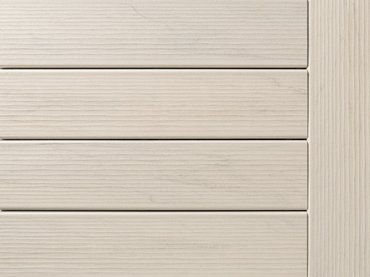 TimberTech Legacy 1/2-in x 8-in x 12-ft Whitewash Cedar Square Composite Riser Deck Board