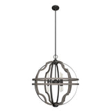 Hunter Stone Creek 8-Light Noble Bronze Transitional Globe LED Large Hanging Pendant Light