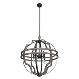 Hunter Stone Creek 8-Light Noble Bronze Transitional Globe LED Large Hanging Pendant Light