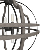 Hunter Stone Creek 8-Light Noble Bronze Transitional Globe LED Large Hanging Pendant Light
