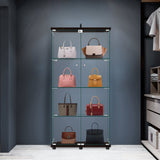 Contemporary/Modern Brown China Cabinet with Wine Storage