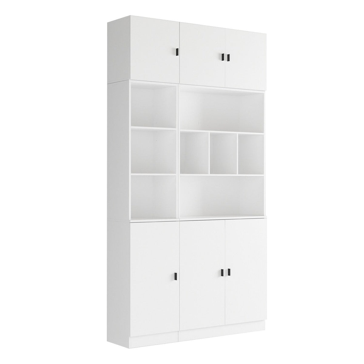 FUFU&GAGA 47.2-in W x 87.7-in H Mdf White Freestanding Utility Storage Cabinet