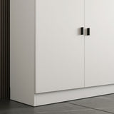 FUFU&GAGA 47.2-in W x 87.7-in H Mdf White Freestanding Utility Storage Cabinet