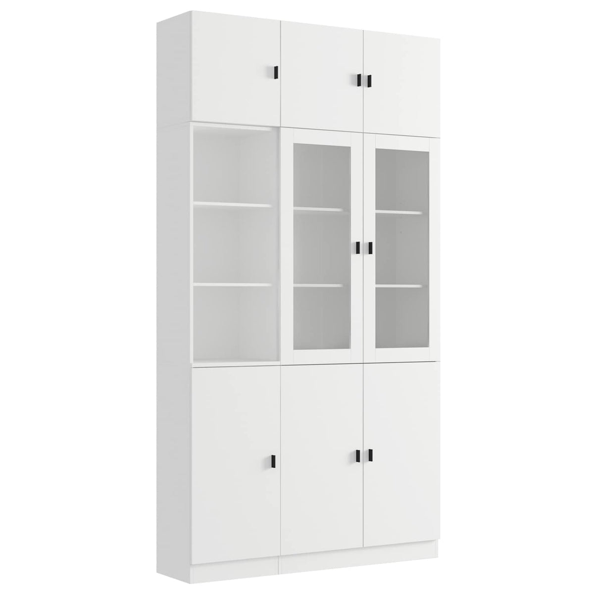 FUFU&GAGA 47.2-in W x 87.8-in H Mdf White Freestanding Utility Storage Cabinet