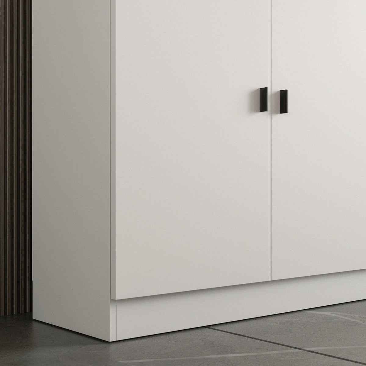 FUFU&GAGA 47.2-in W x 87.8-in H Mdf White Freestanding Utility Storage Cabinet