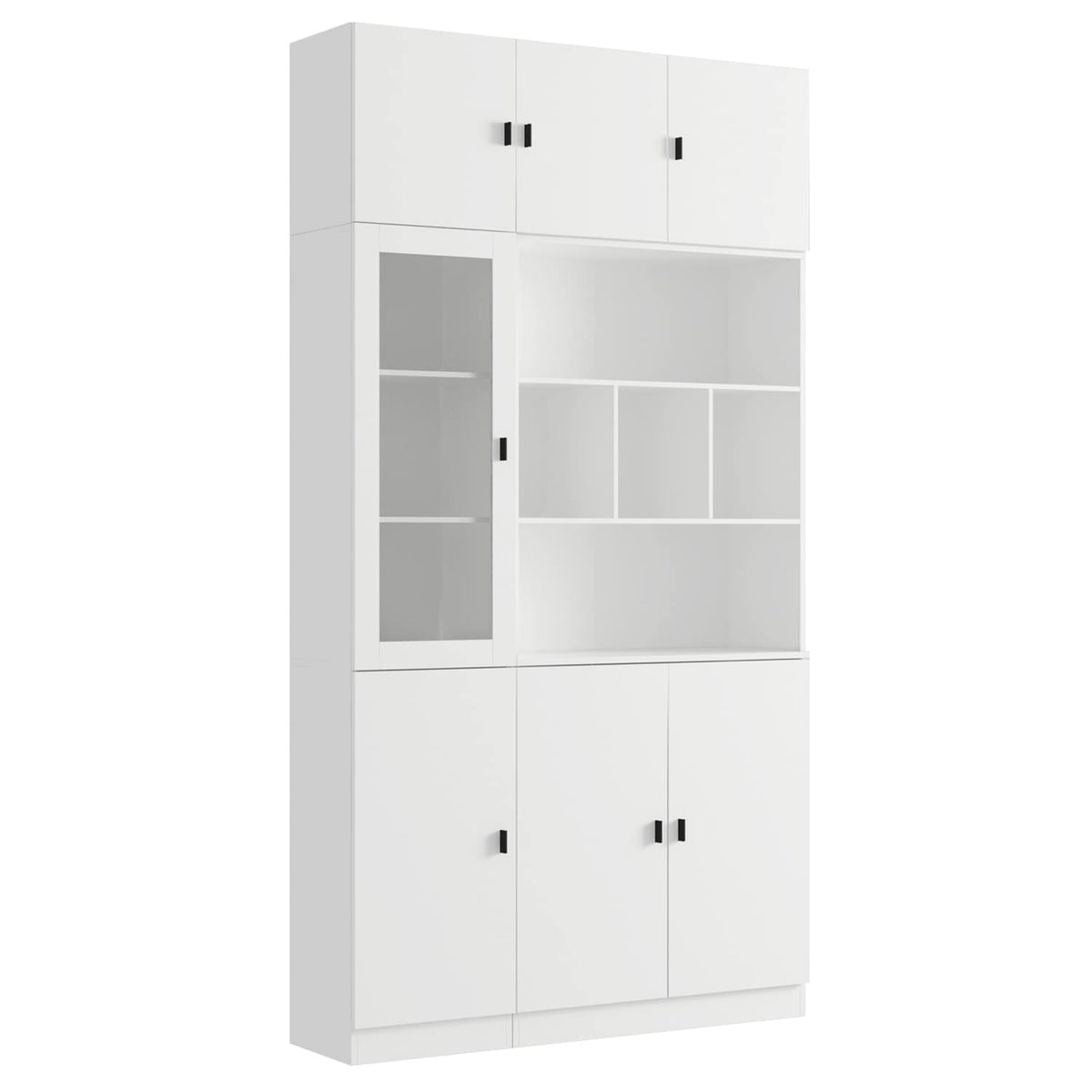 FUFU&GAGA 47.2-in W x 87.8-in H Mdf White Freestanding Utility Storage Cabinet