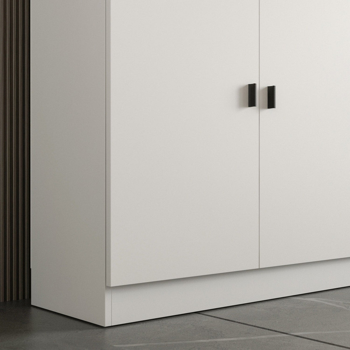 FUFU&GAGA 47.2-in W x 87.8-in H Mdf White Freestanding Utility Storage Cabinet