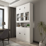 FUFU&GAGA 47.2-in W x 87.8-in H Mdf White Freestanding Utility Storage Cabinet