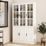 FUFU&GAGA 47.2-in W x 78.7-in H Mdf White Freestanding Utility Storage Cabinet