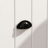 FUFU&GAGA 27.6-in W x 70.9-in H Wood Composite White Freestanding Utility Storage Cabinet