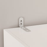FUFU&GAGA 27.6-in W x 70.9-in H Wood Composite White Freestanding Utility Storage Cabinet