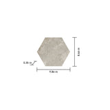 Satori Cosmo Argento 8-in x 10-in Matte Porcelain Hexagon Floor and Wall Tile (0.44-sq. ft/ Piece)