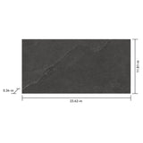 Satori Gios Graphite 12-in x 24-in Matte Porcelain Stone Look Floor and Wall Tile (1.93-sq. ft/ Piece)