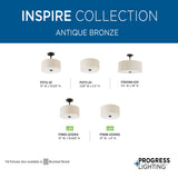 Progress Lighting Inspire 5-Light Antique Bronze Transitional Chandelier