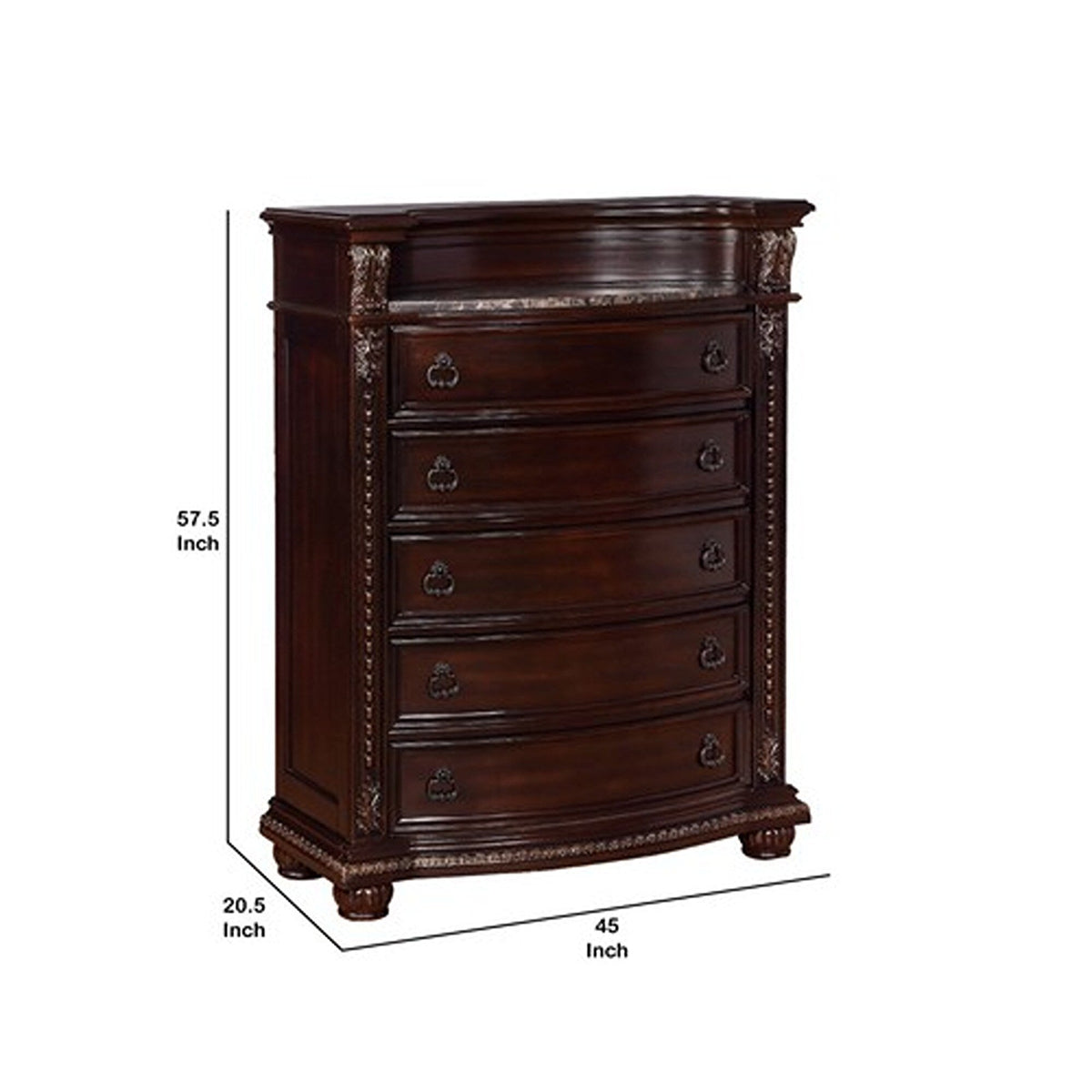Benzara Brown Accent Chest