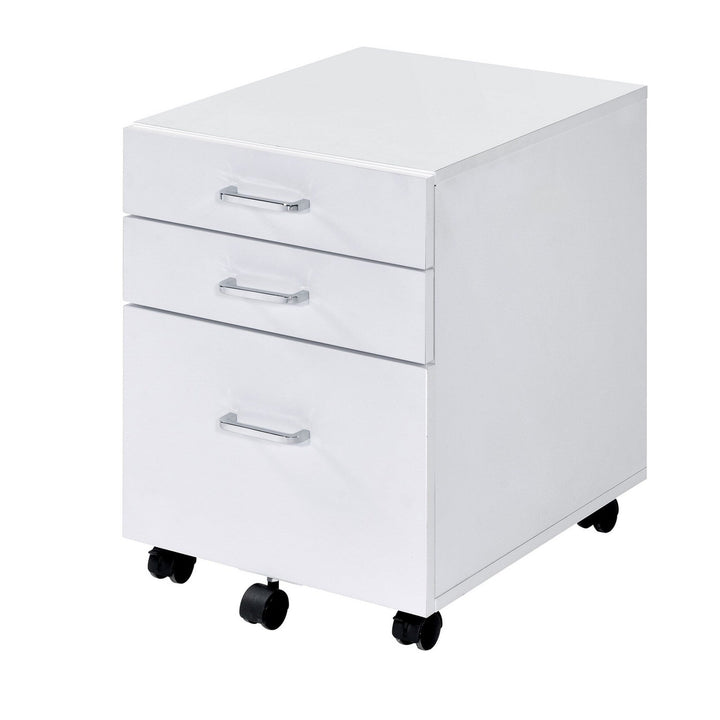 Benzara White, Black Accent Chest