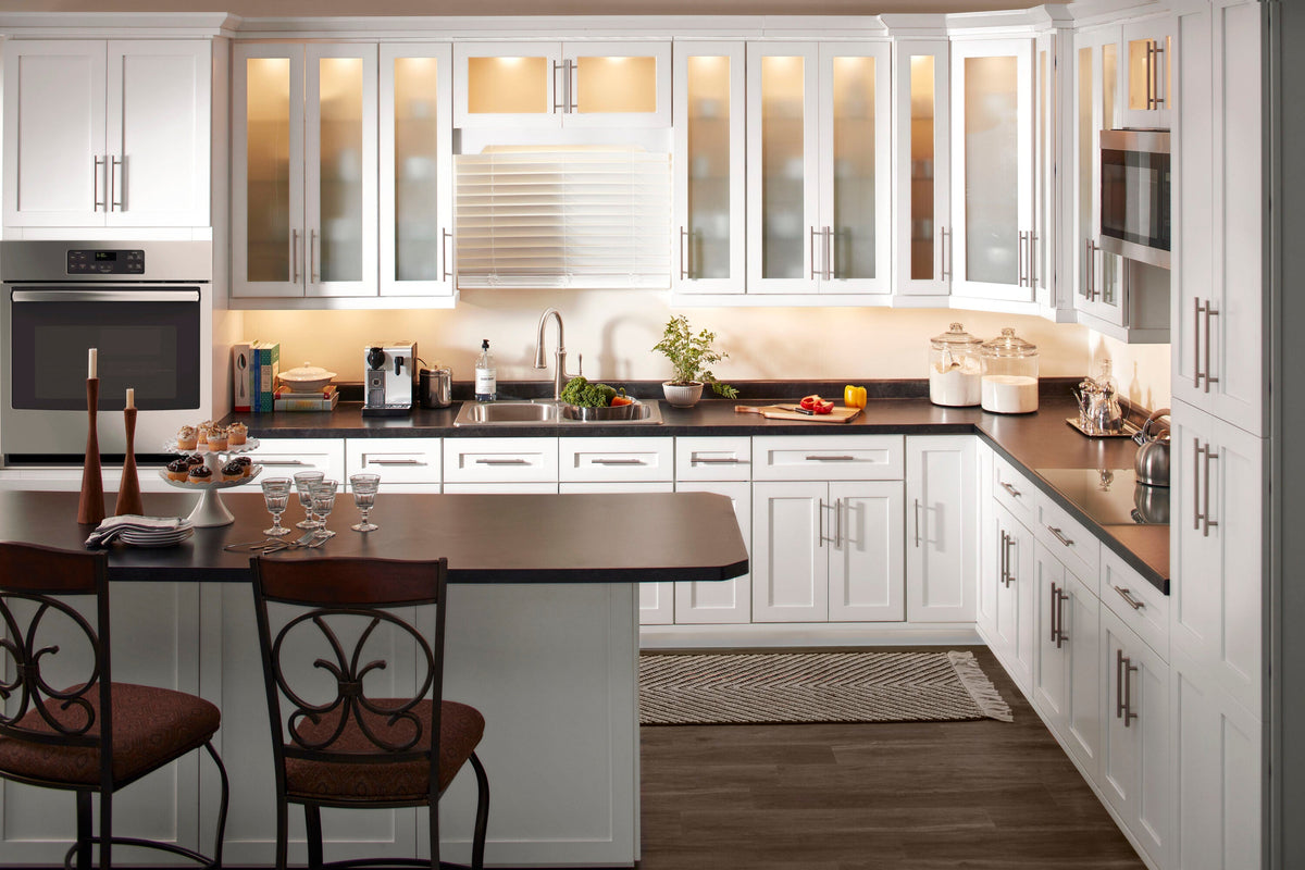 Valleywood Cabinetry 30-in W x 84-in H x 24-in D Marine Blue Birch Pantry Ready To Assemble Plywood Cabinet (Flat Panel Shaker Door Style)