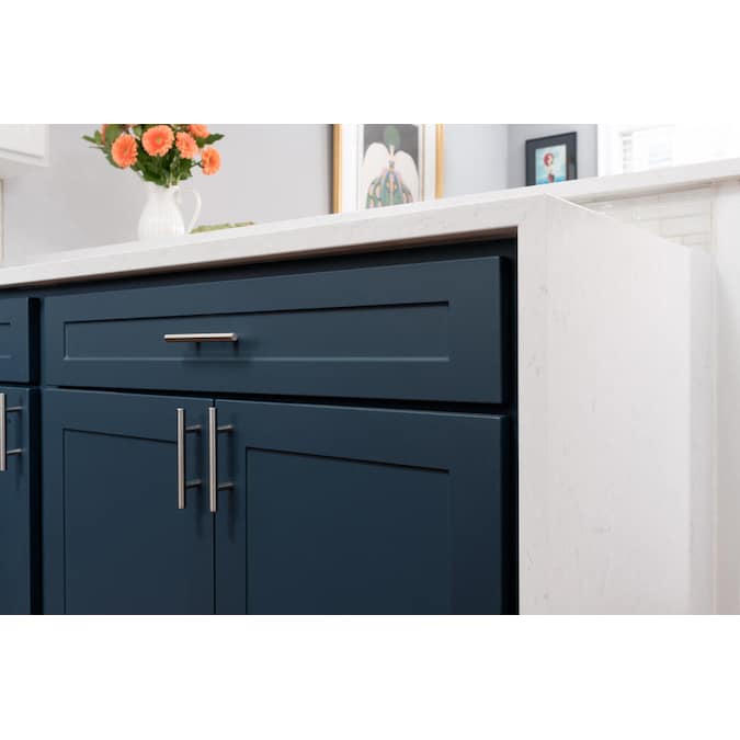 Laurey Melrose 6-5/16-in (160mm) Center to Center Brushed Satin Nickel Cylindrical Bar Drawer Pull