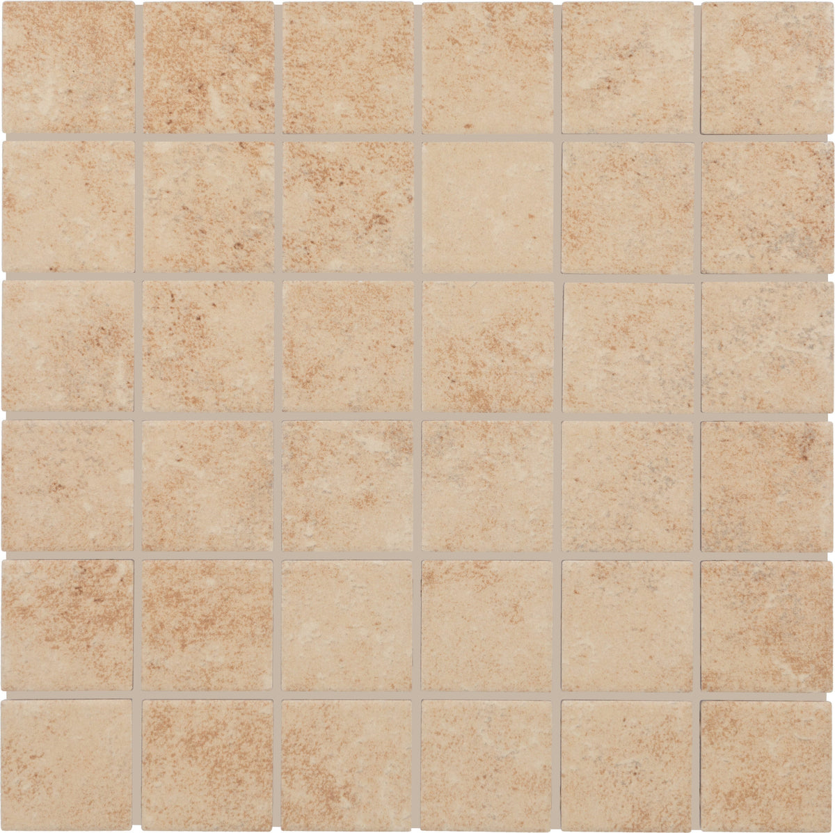 Style Selections Alamosa Beige 12-in x 12-in Matte Ceramic Mosaic Floor and Wall Tile product image