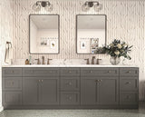 Diamond Express Jamestown 15-in W x 34.5-in H x 21-in D Moonstone Gray 3-Drawer Wood Wall-mount Cabinet Banks
