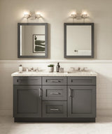 Diamond Express Jamestown 15-in W x 34.5-in H x 21-in D Moonstone Gray 3-Drawer Wood Wall-mount Cabinet Banks