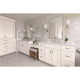 Diamond Express Jamestown 12-in W x 32.5-in H x 21-in D White 3-Drawer Wood Wall-mount Cabinet Banks