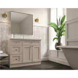 Diamond Express Jamestown 18-in W x 34.5-in H x 21-in D Cloud Gray 3-Drawer Wood Wall-mount Cabinet Banks