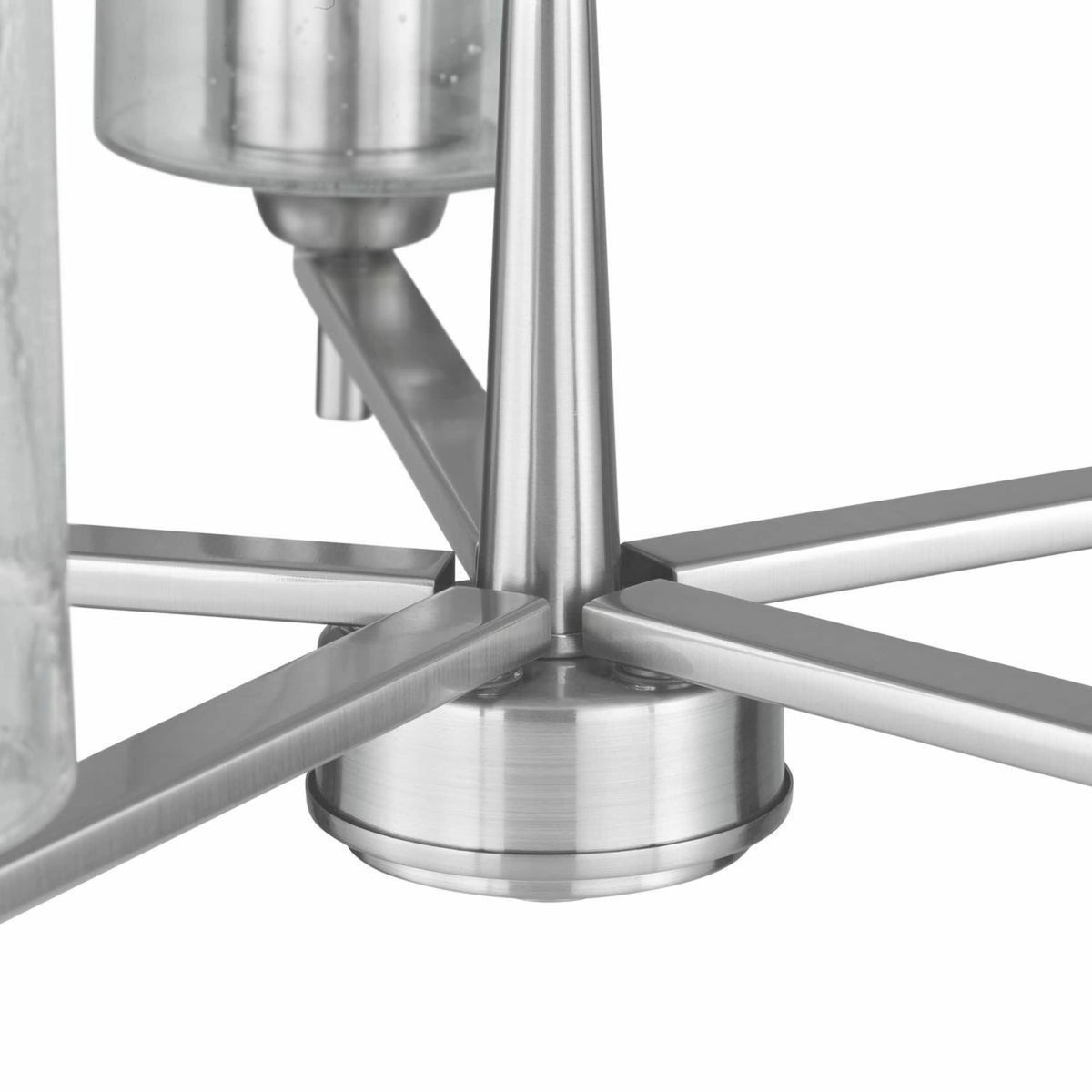 Progress Lighting Morehouse 5-Light Brushed Nickel Transitional Chandelier