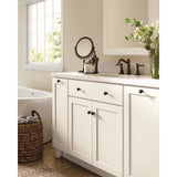 Diamond Express Jamestown 12-in W x 32.5-in H x 21-in D White 3-Drawer Wood Wall-mount Cabinet Banks