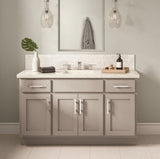 Diamond Express Jamestown 18-in W x 34.5-in H x 21-in D Cloud Gray 3-Drawer Wood Wall-mount Cabinet Banks