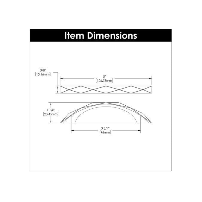 Hickory Hardware Karat (76Mm) Center to Center Arch Handle Drawer Pull