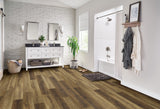 Armstrong Flooring Sample – Assurity Mist Brown Waterproof Wood-Look Interlocking or Glue-Down Luxury Vinyl Plank, 7-in W, 20-mil Wear Layer