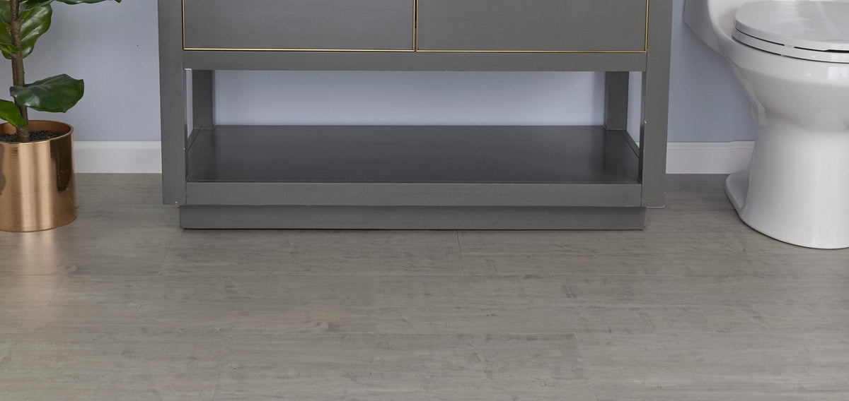 Lucida USA Gluecore Satinstone Gray 22-mil x 12-in W x 24-in L Waterproof Glue Down Luxury Vinyl Plank Flooring (36-sq ft/ Carton)