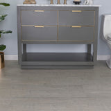 Lucida USA Gluecore Satinstone Gray 22-mil x 12-in W x 24-in L Waterproof Glue Down Luxury Vinyl Plank Flooring (36-sq ft/ Carton)