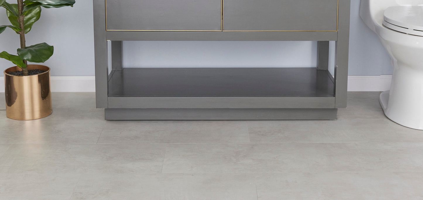 Lucida USA Gluecore Silkstone 12-in W x 24-in L x 3-mm Waterproof Luxury Vinyl Plank Flooring, 22-mil Wear Layer (36-sq ft Carton)