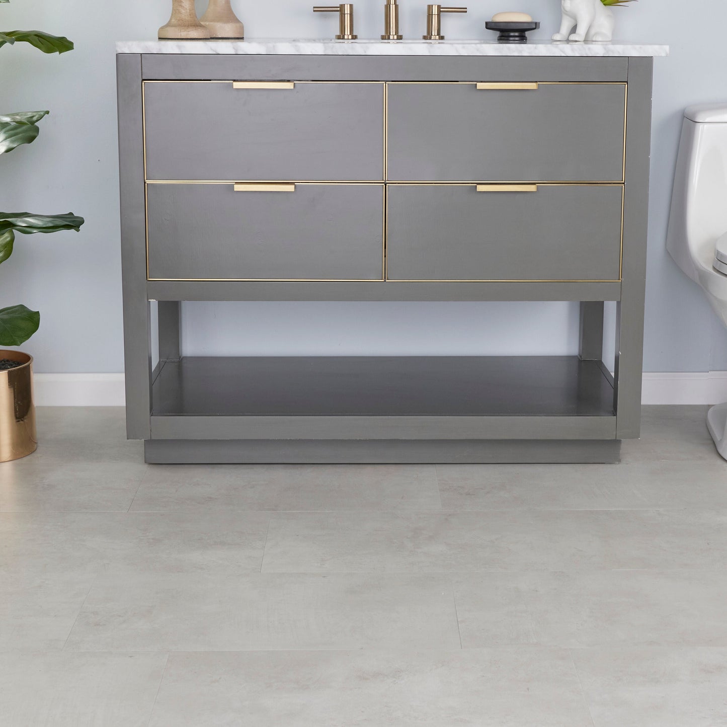 Lucida USA Gluecore Silkstone 12-in W x 24-in L x 3-mm Waterproof Luxury Vinyl Plank Flooring, 22-mil Wear Layer (36-sq ft Carton)