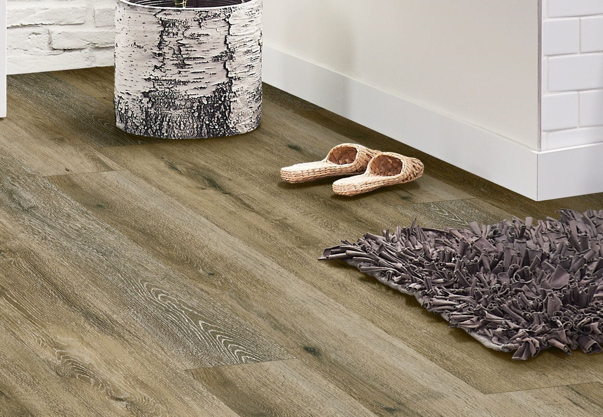 Armstrong Flooring Sample – Assurity Linen Sand Waterproof Wood-Look Luxury Vinyl Plank, 7-in W, 20-mil Wear Layer, Interlocking or Glue-Down