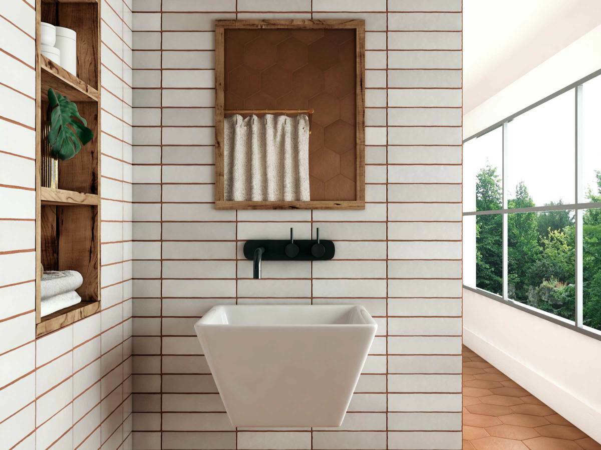 Bedrosians Makoto Shoji White 2-in x 10-in Matte Ceramic Subway Floor and Wall Tile (5.38-sq. ft/ Carton)