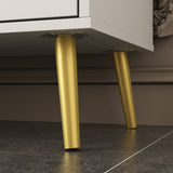 FUFU&GAGA Contemporary/Modern White Sideboard with 7 Drawers - Ample Storage Space - Durable Construction - Multi-Purpose Cabinet