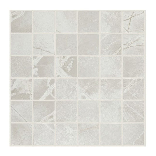 Origin 21 Lucca Chalk 12-in x 12-in Matte Porcelain Uniform Squares Marble Look Floor and Wall Tile (0.95-sq. ft/ Piece)