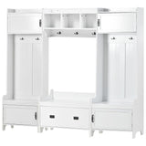 Yiekholo Modern 78.7-in White Composite Hall Tree