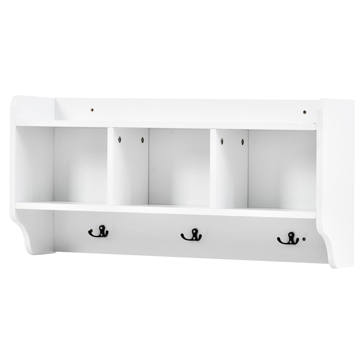 Yiekholo Modern 78.7-in White Composite Hall Tree