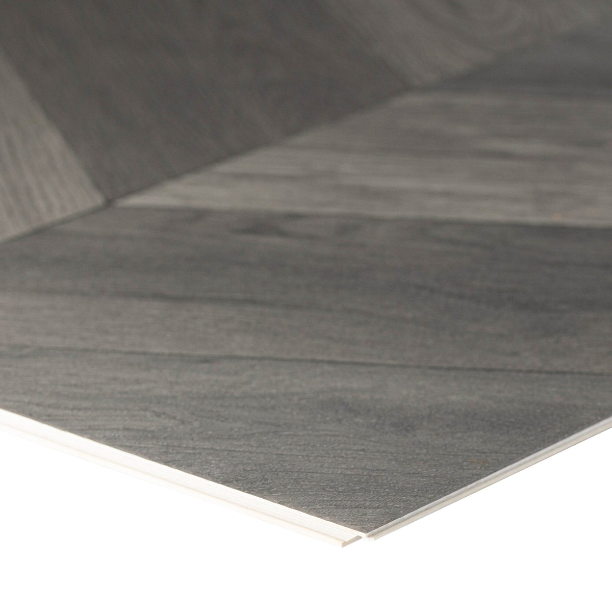 Lucida USA (Sample) DecoCore Charcoal Gray Wood Look 22-mil Waterproof Interlocking Luxury Vinyl Plank