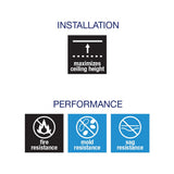 Armstrong Ceilings Metallaire Vine Chrome Aluminum Surface-Mount Ceiling Tile, 48.5 in x 24.5 in (4-ft x 2-ft)