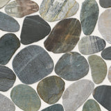 Delfino Stone Paradise Blend 12-in x 12-in Honed Natural Stone Pebble Floor and Wall Tile (0.95-sq. ft/ Piece)