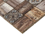 American Olean Genuine Stone Moroccan Natural Travertine Mosaic Wall Tile, 11 in x 11 in